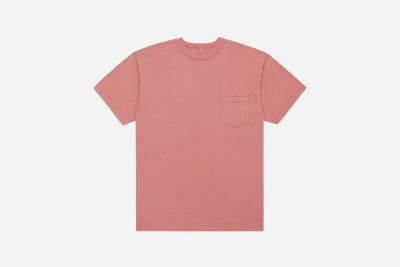 Garment Dyed Pima Pocket T-shirt ~ Faded Pink – 3sixteen