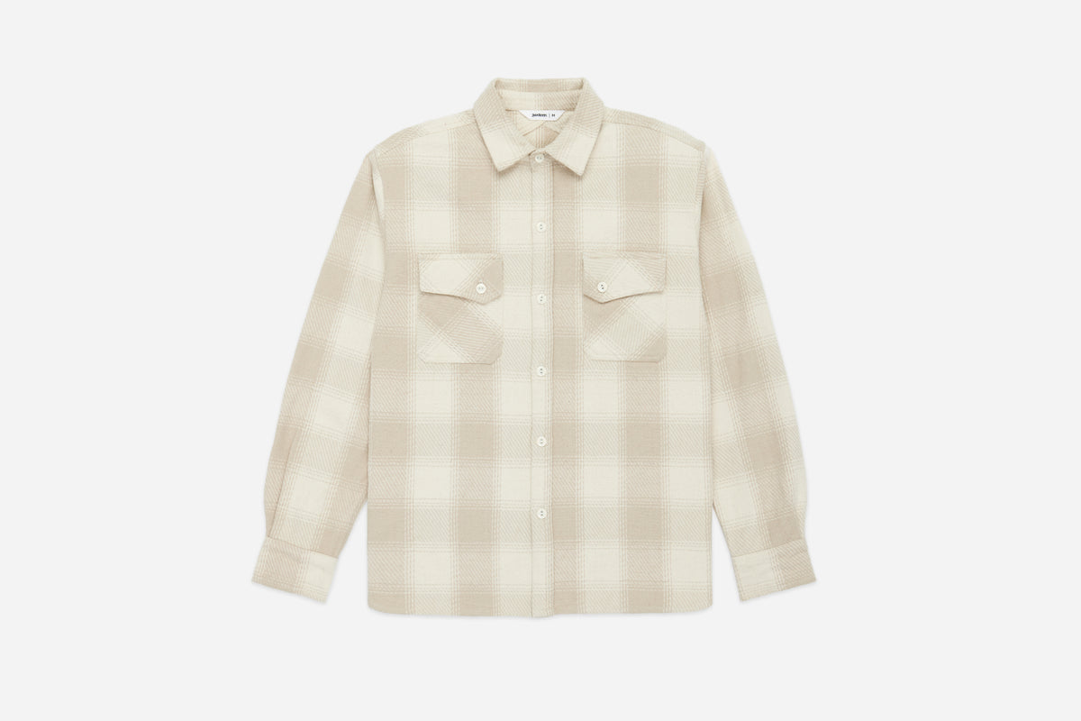 Crosscut Flannel ~ Alabaster Twill – 3sixteen